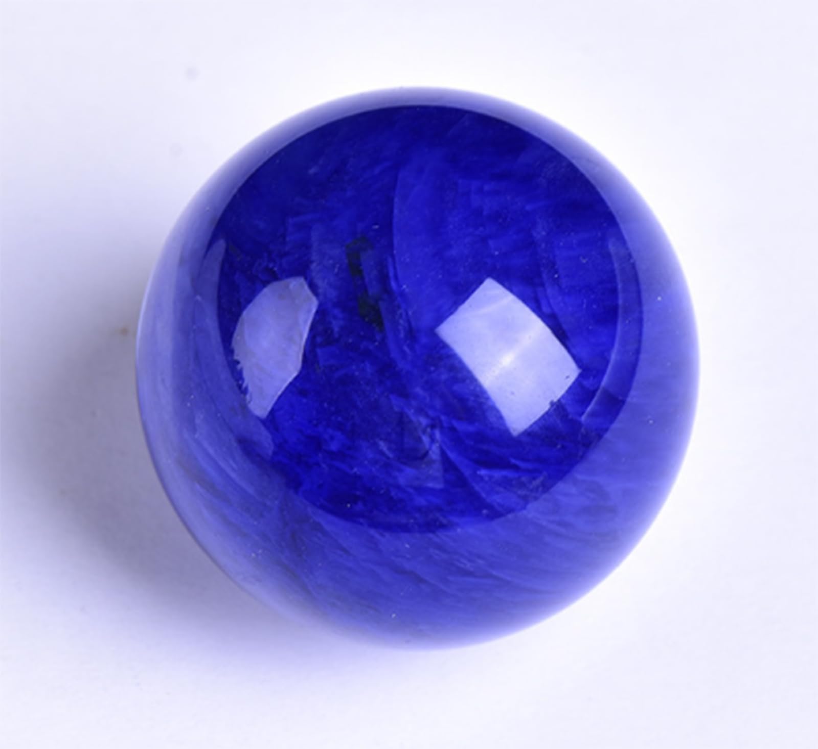 Esfera de Cristal de Cuarzo Natural con Soporte, Bola de Cristal Azul de fundición, Escultura de Bola de Piedra Preciosa Mineral curativa con Bola de Cristal mágico,12cm/4.7in