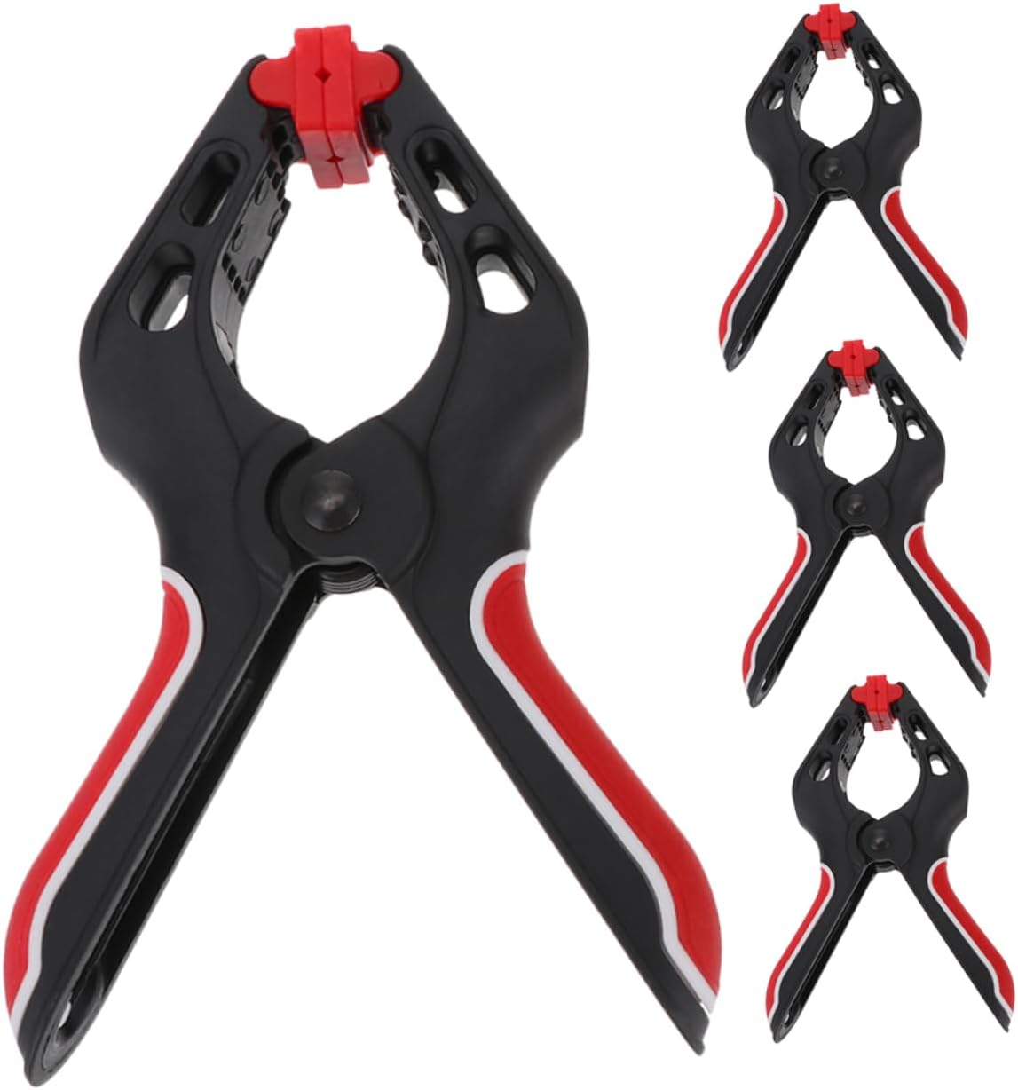 4pcs Multi-functional Spring Clamps for Woodworking Heavy-duty Carpentry Clips Lightweight Design for Easy Use and Portability for Projects and Fixing Tasks