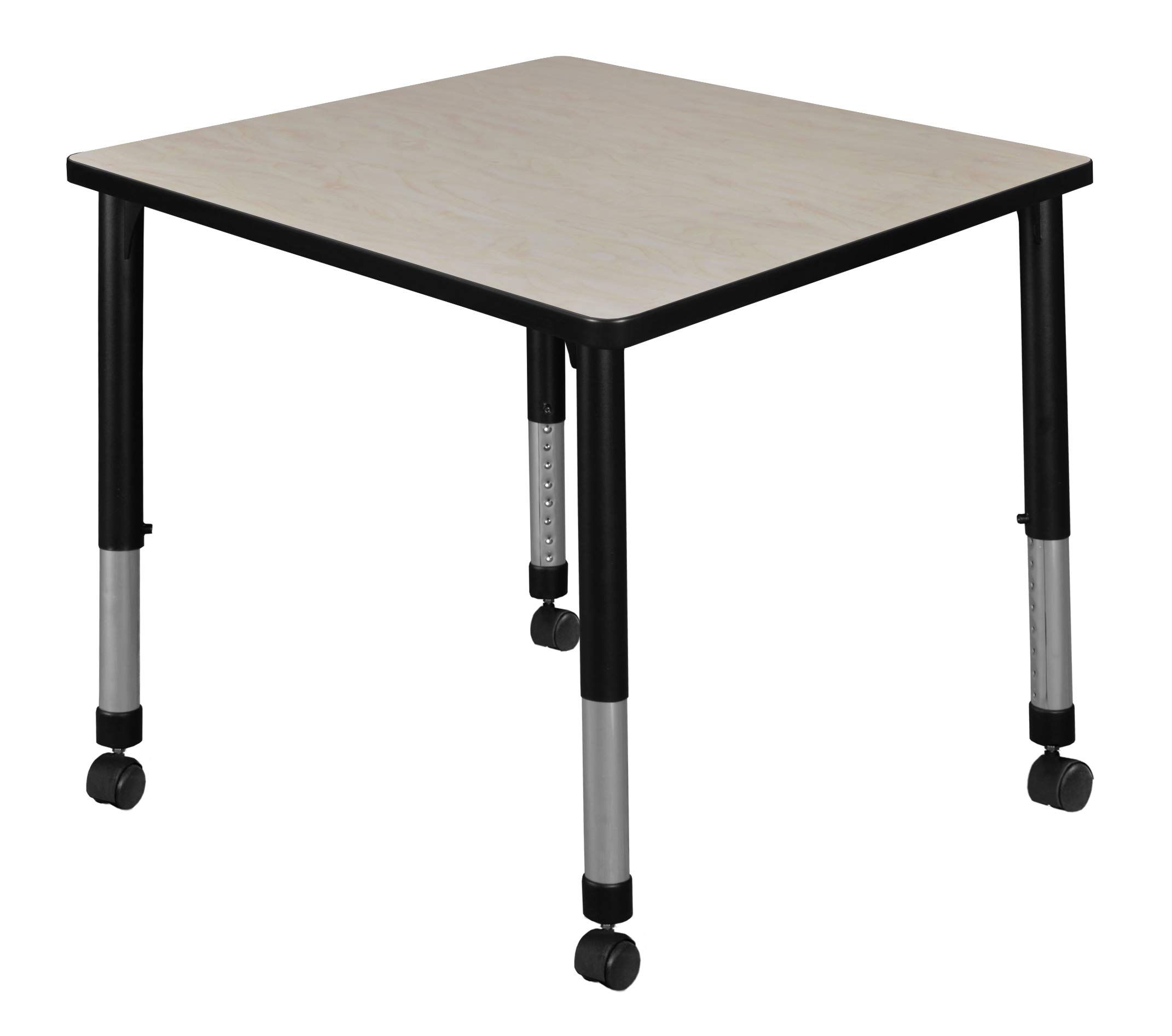 Amazon.com: Regency Kee Height Adjustable Mobile Square Classroom Table ...