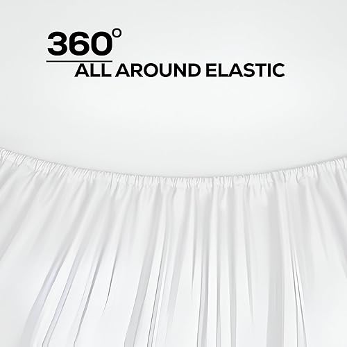 Miniatura 3 de GOLD TEXTILES Juego de 6 sábanas bajeras de polialgodón T200 (60 x 80 + 15 pulgadas), tejido de percal  Sábanas económicas para ropa de cama del