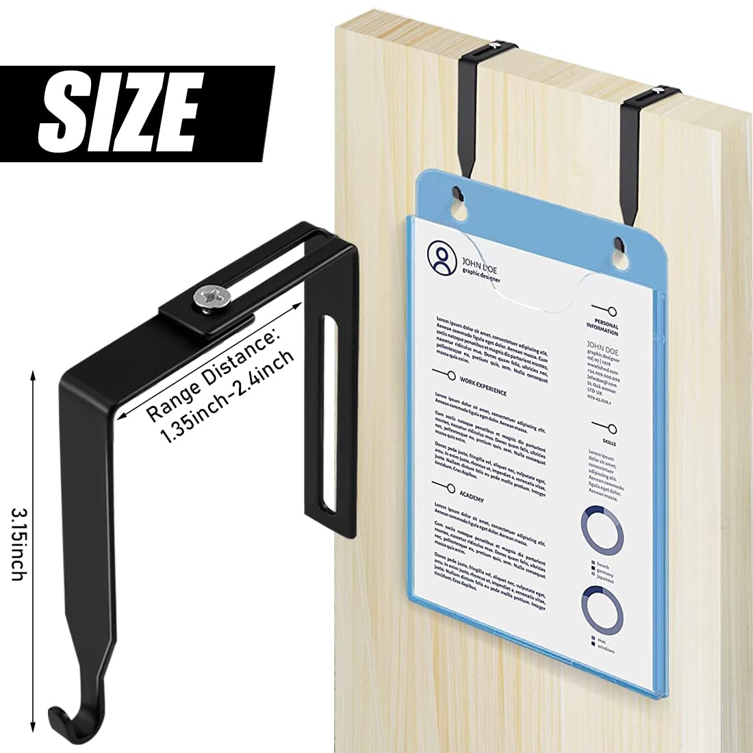 Adjustable Cubicle Hangers Over Door Mirror Hook Hanger 4PCS Metal Cubicle  Hooks Universal Partition Hangers Office Cubicle Whiteboard Hanger Fit  Panel 1.35 to 2.4 INCH – BigaMart, image size:1100x1100