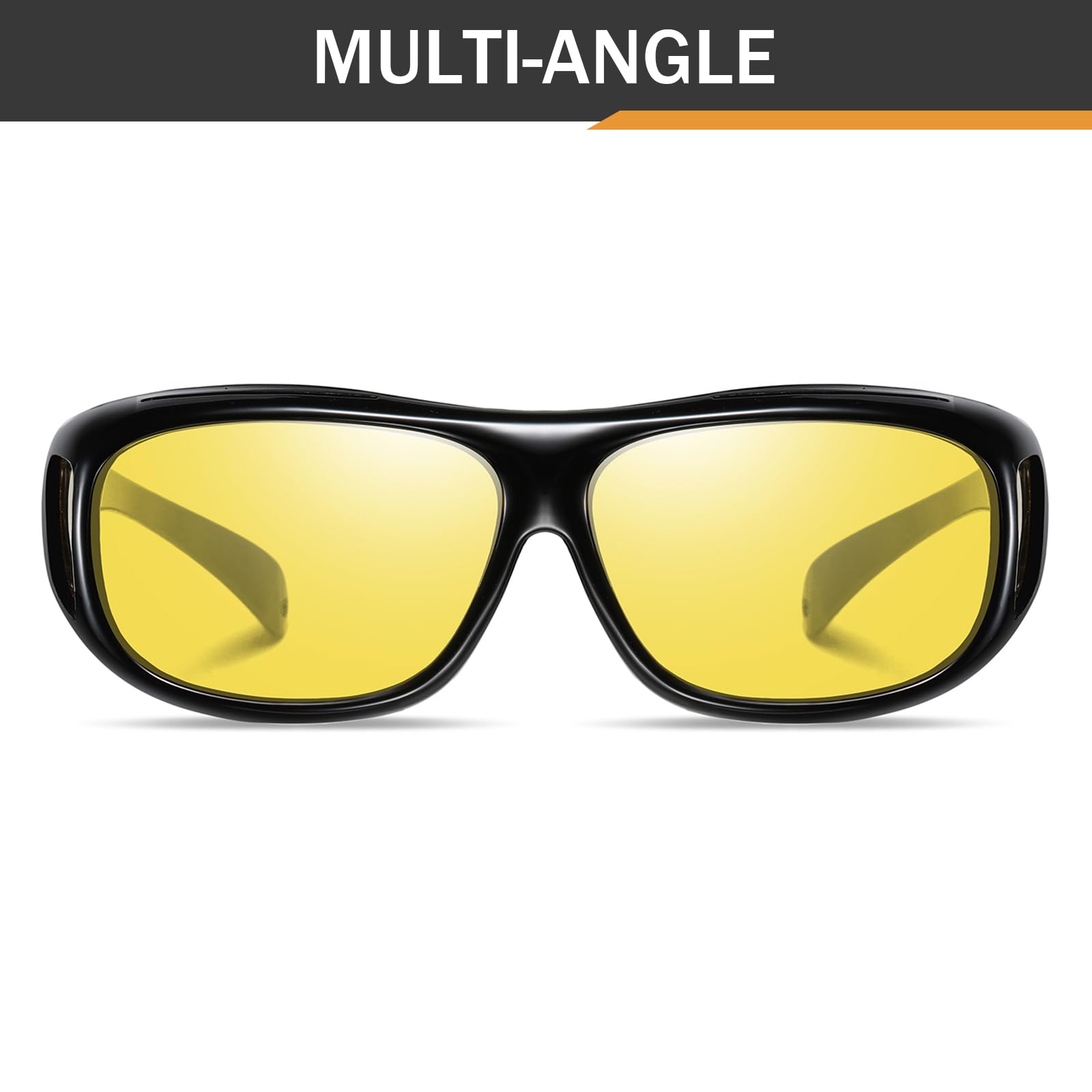 Polarisierte Passform über Brille, Sonnenbrille, für Herren und Damen, Nachtsichtbrille, zum Fahren