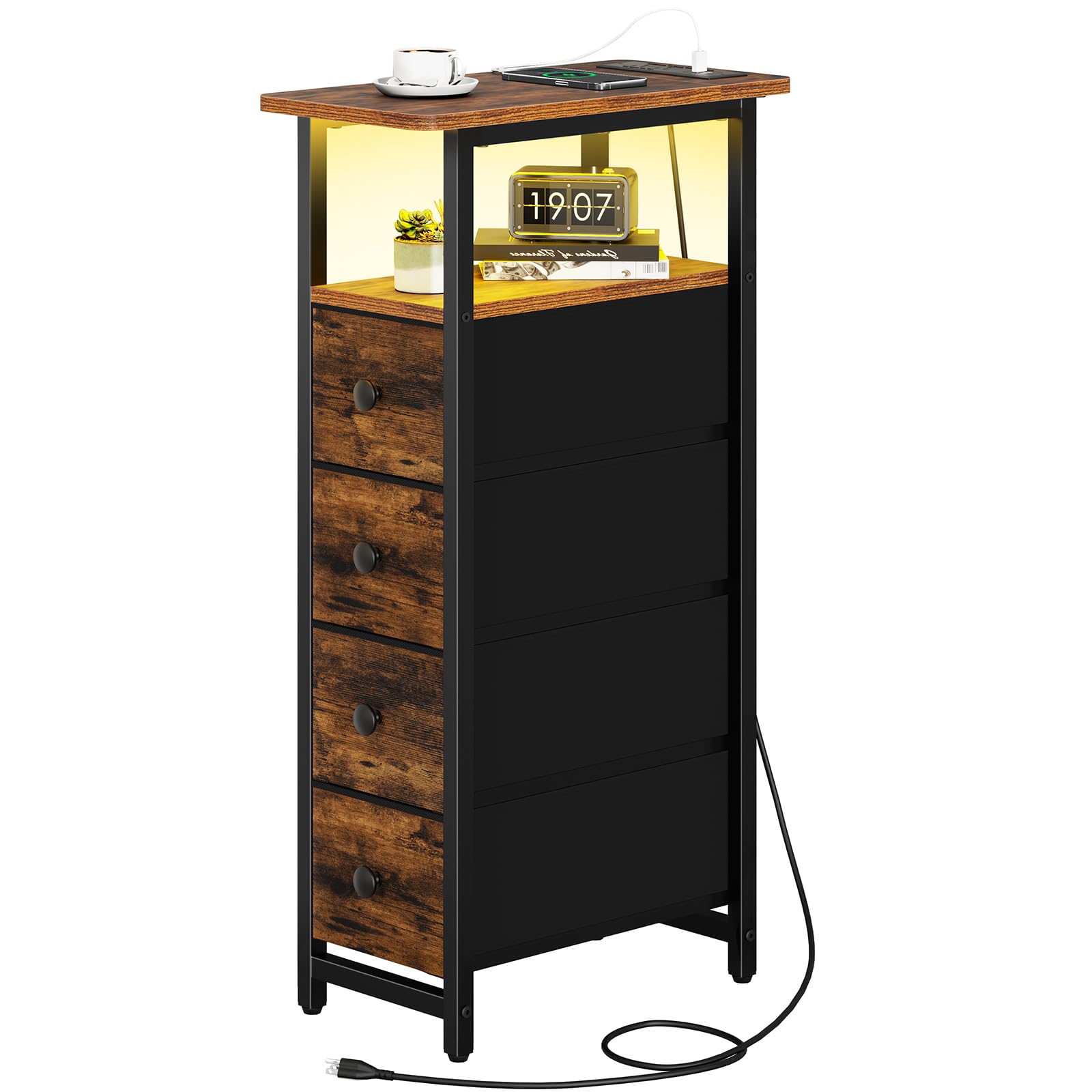 Yoobure LED Narrow Nightstand