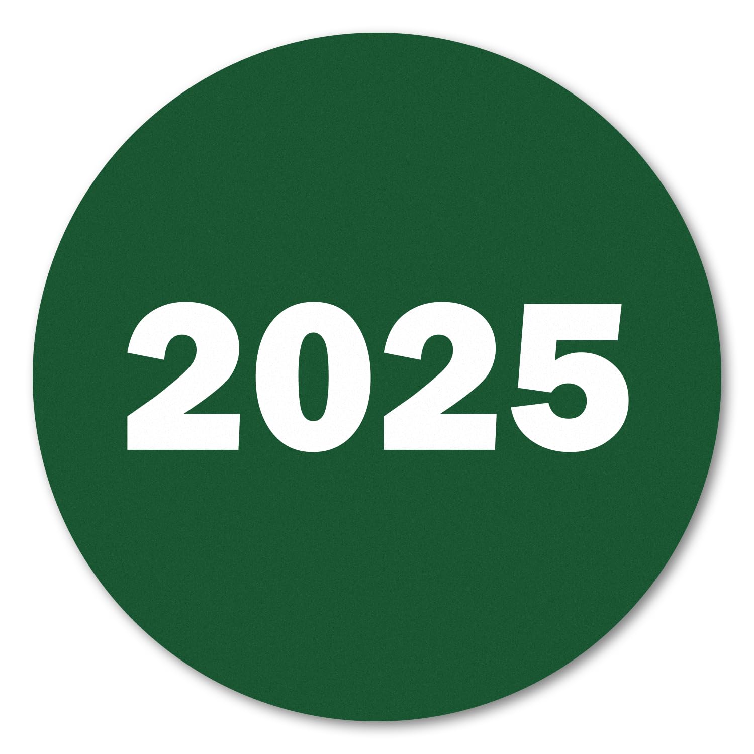 0.75 Inch/Round - 2025 Year Labels (Green / 300 Labels) Color Coded 2025 Year Stickers for Bookkeeping, File Folders Organization, Inventory or