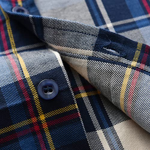 Kids Cute Jacket Toddler Boys Long Sleeve Winter Autumn Shirt Tops Coat Outwear For Babys Clothes Plaid Navy4