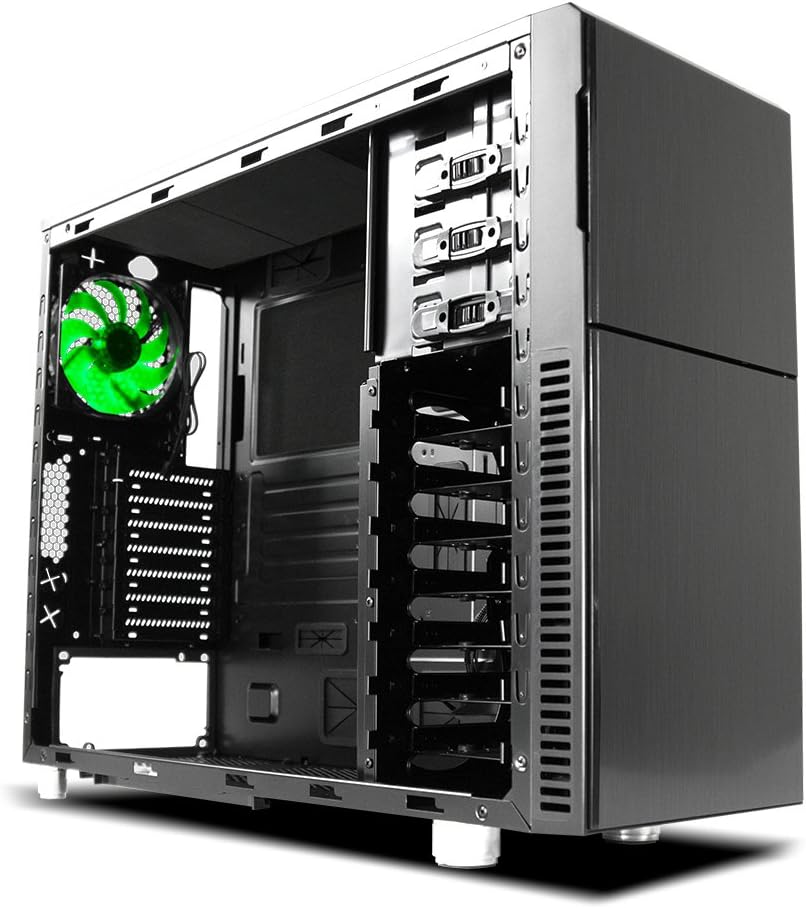 NANOXIA Deep Silence 2 PC Tower Desktop Case, Dark Black NXDS2B