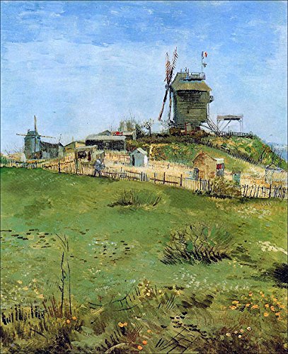 Le Moulin de la Gallette Van Gogh grand tableau pour salon élégant