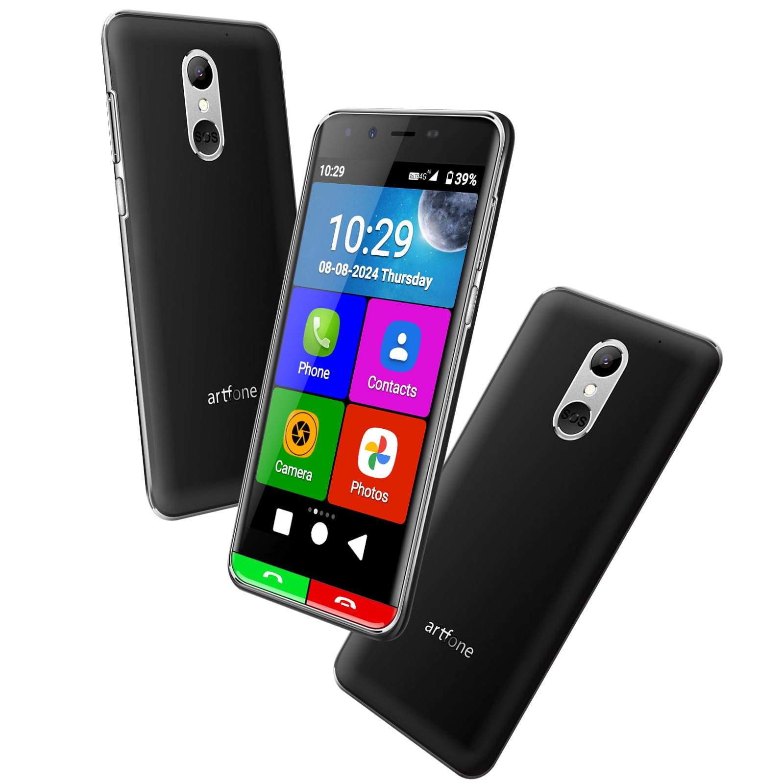 Easyphone Stoere robuuste eenvoudige smartphone - elke simkaart - geweldig voor thuis buiten en ouderen - rubberen bescherming valbestendige en onderwatercamera - langdurige batterij - UK verkoper 12