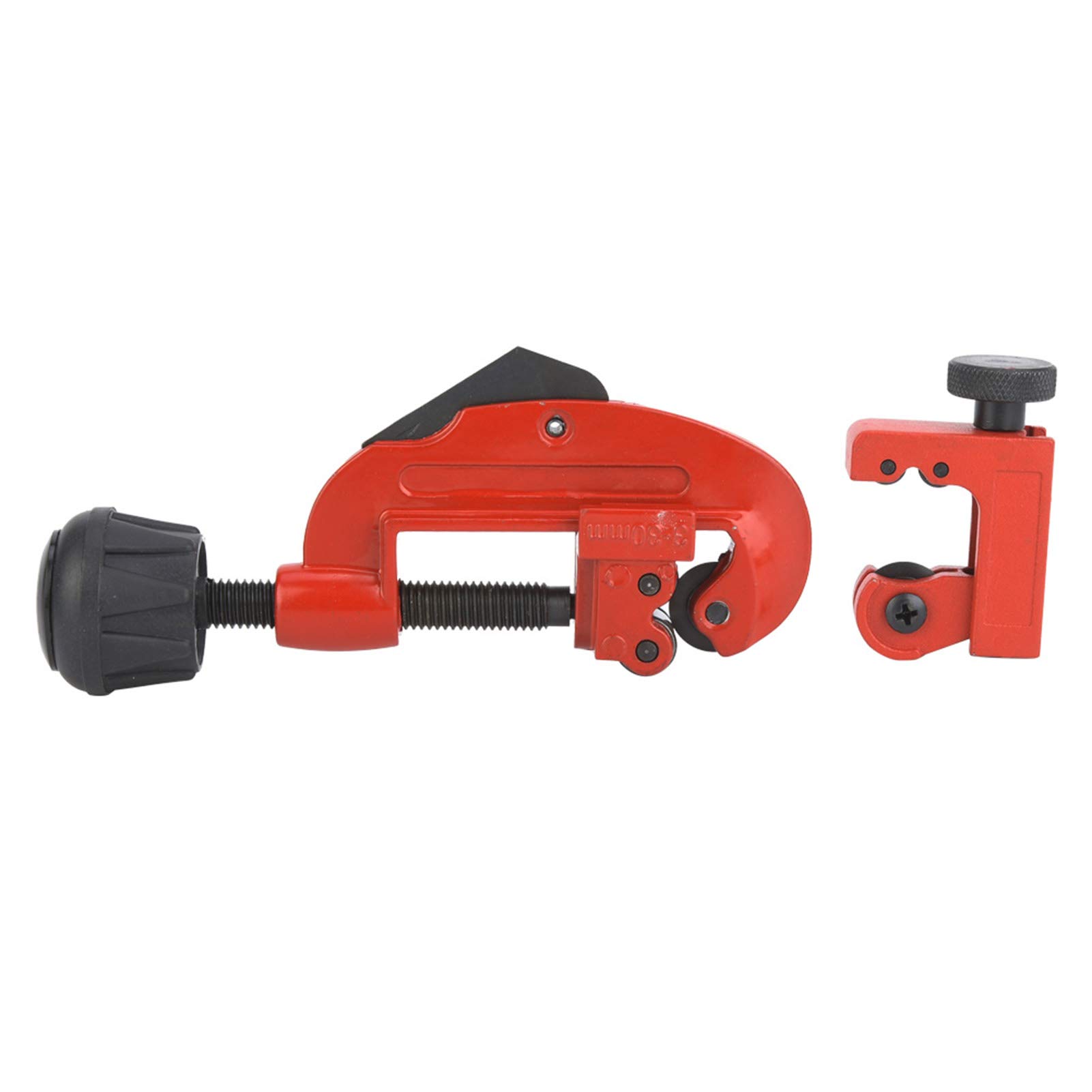 Aluminium Alloy Pipe Cutter, Red High Strength Aluminium Alloy G Type Pipe Cutter Mini Tubing Cutter 1/8in to 1-1/8in for Plumbing and DIY, Tools
