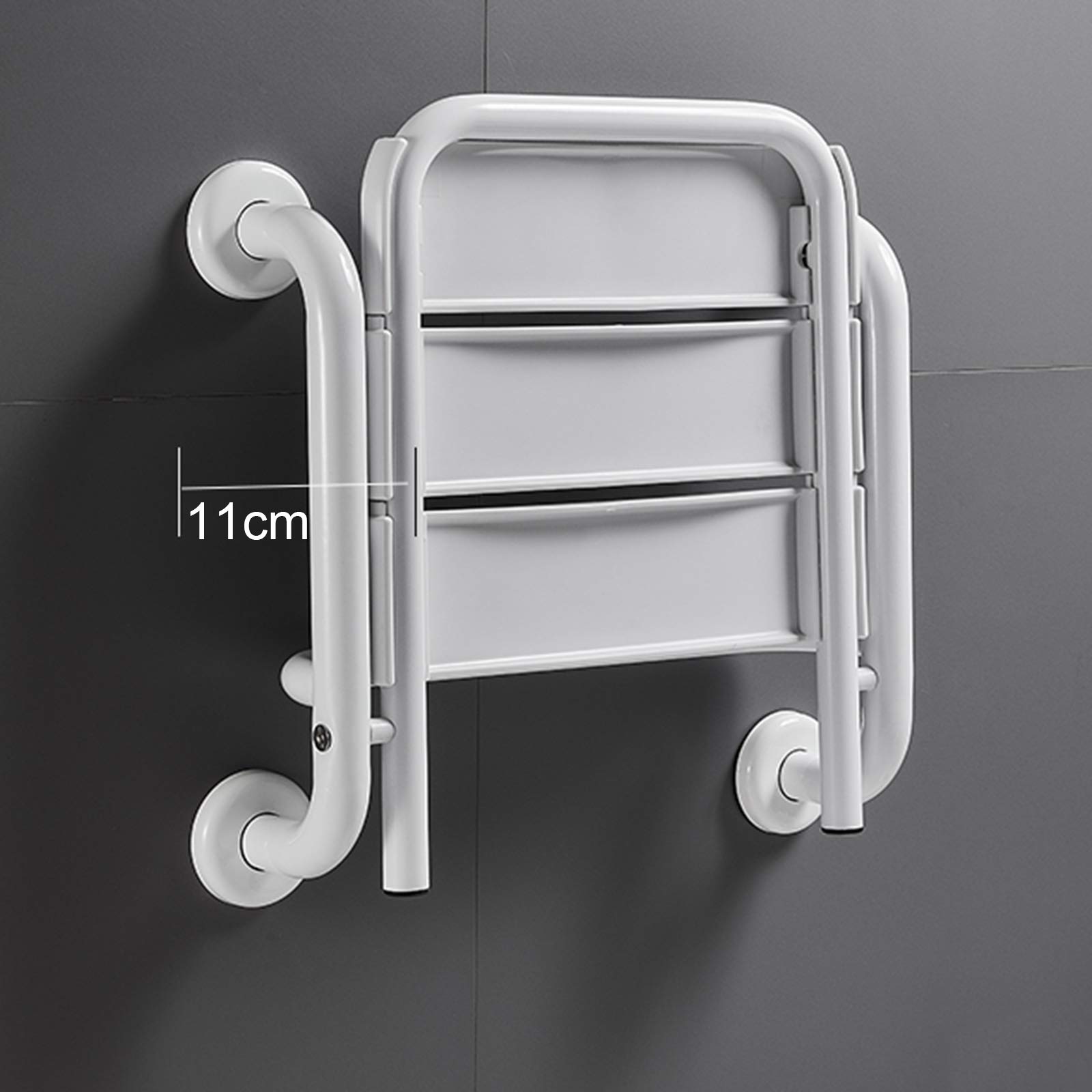 Taburetes de Ducha de Pared Plegables Asiento de Ducha de Pared Antideslizante de Seguridad para Ancianos/discapacitados Banco de Ducha de Acero Inoxidable Máx. 200kg