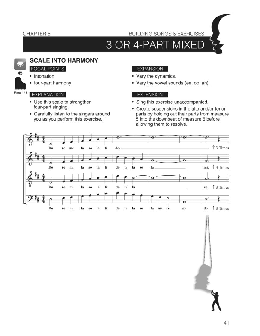 Choir builders chant +cd: Fundamental Vocal Techniques for Classroom and General Use