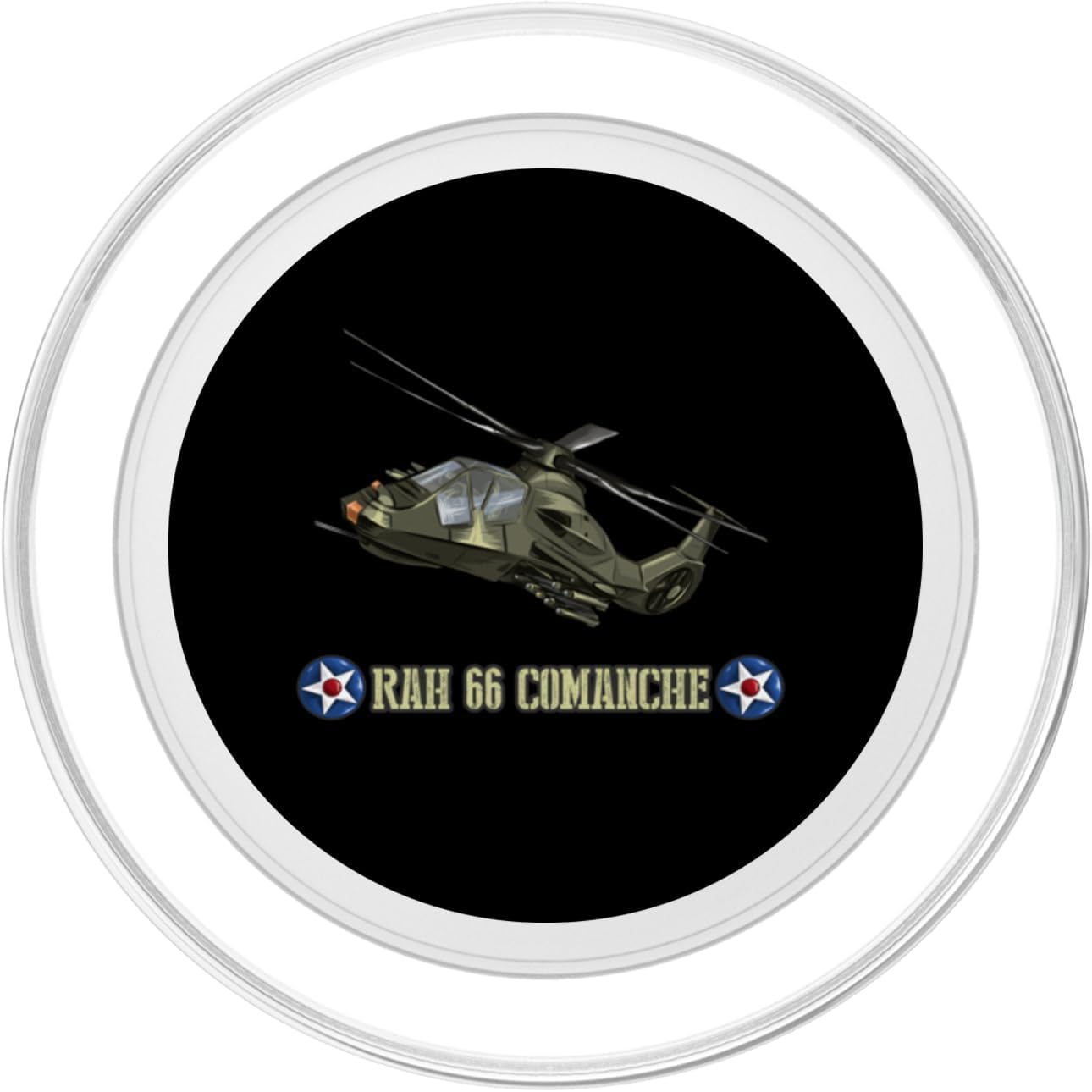 US military aircraft RH-66 Comanche helicopter aviator gift PopSockets MagSafe PopGrip for iPhone