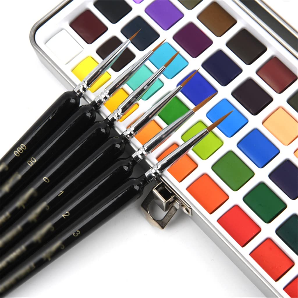 Zestaw farb akwarelowych w metalowym pudełku, przenośny, pigment do papieru do rZestaw farb akwarelowych w metalowym pudełku, przenośny, pigment do papieru do rysowania dla początkujących
