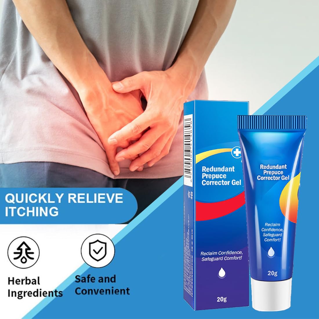2 pièces Pommade Phimosis pour Homme,Creme Phimosis,Gels Correcteurs de Phimosis,Ingrédients Naturels,Gel de Correction du Phimosis du Prépuce,Soulagement Rapide