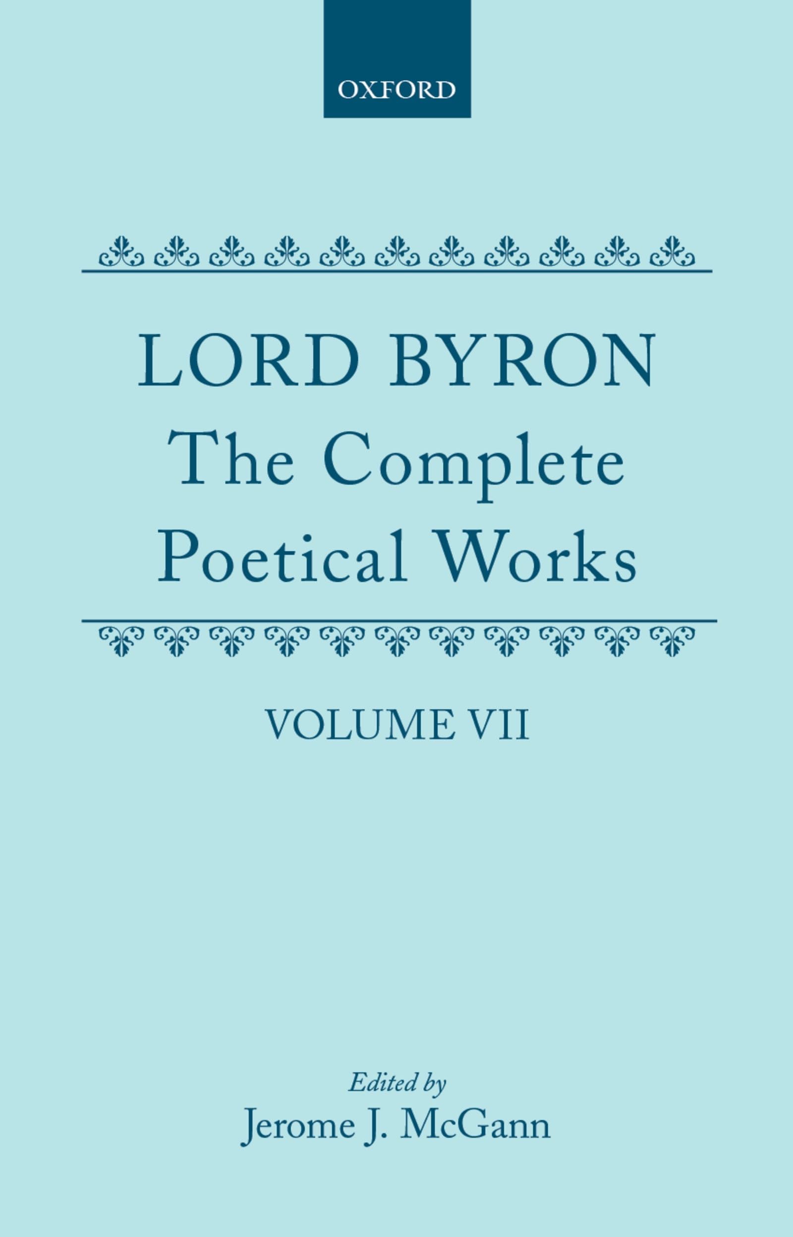 The Complete Poetical Works: Volume VII (|c OET |t Oxford English Texts) Hardcover – June 24, 1993