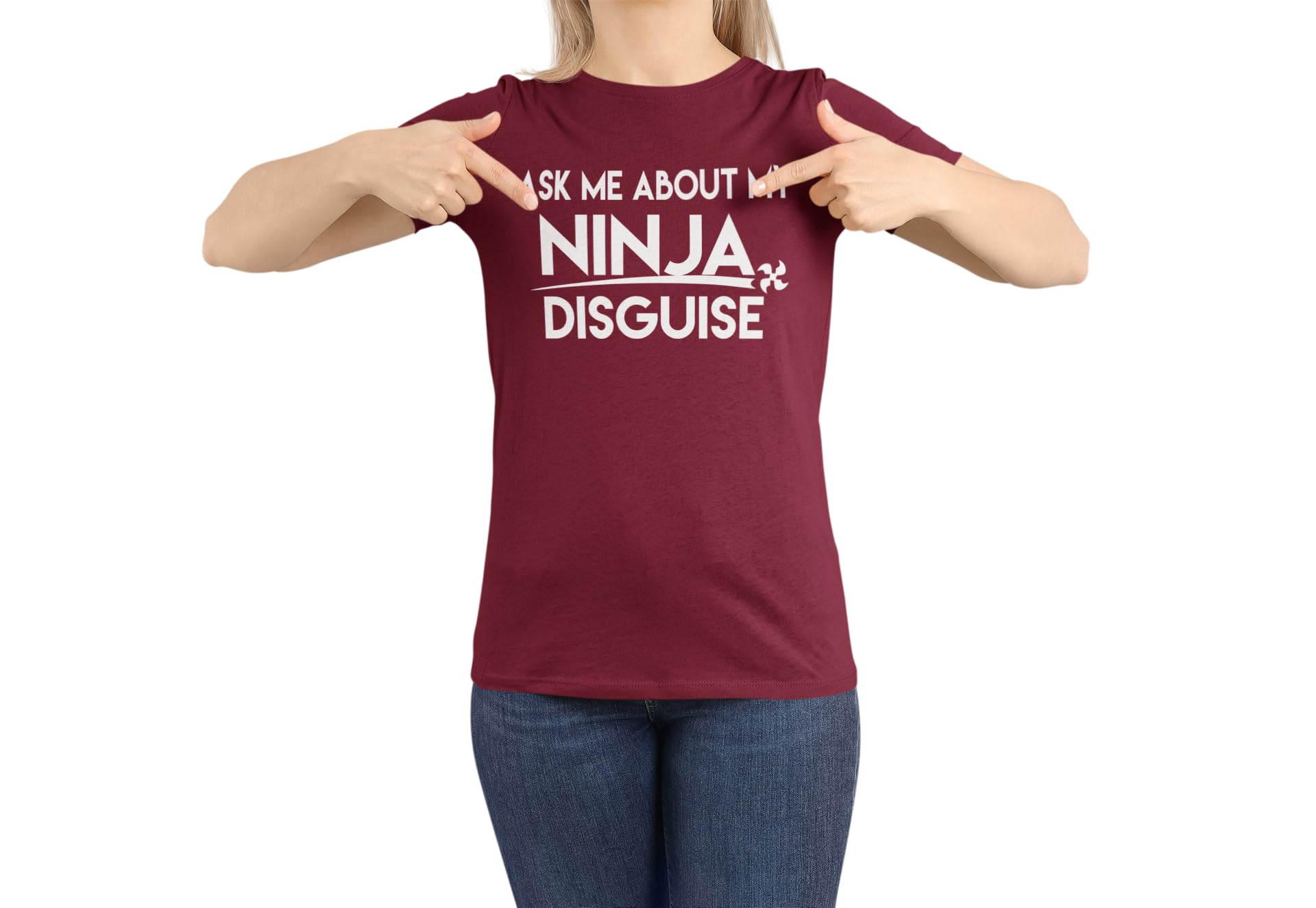 Funny Do You Want to See My Ninja Disguise Funny Flip Tee Ninja Lovers regalo per bambini adolescenti adulti unisex t-shirt