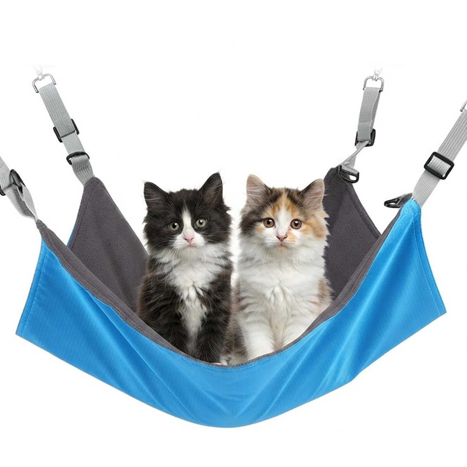 ZPSCXQ Cat Hammock Bed, Catio Accessories for Multi-Pet Households, Space-Saving Pet Resting Solution, Seasonal Temperature Adaptation Design, 48 x 37 cm Pet Hammock