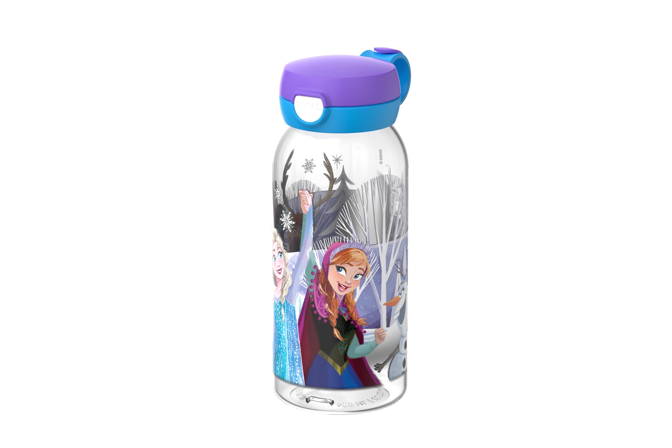 Mepal - Water bottle with hinged lid Campus - Lid pops open at the touch of a button - Children's drinking bottle suitable for carbonated drinks - Leak-proof and dishwasher safe - 600 ml - Frozen