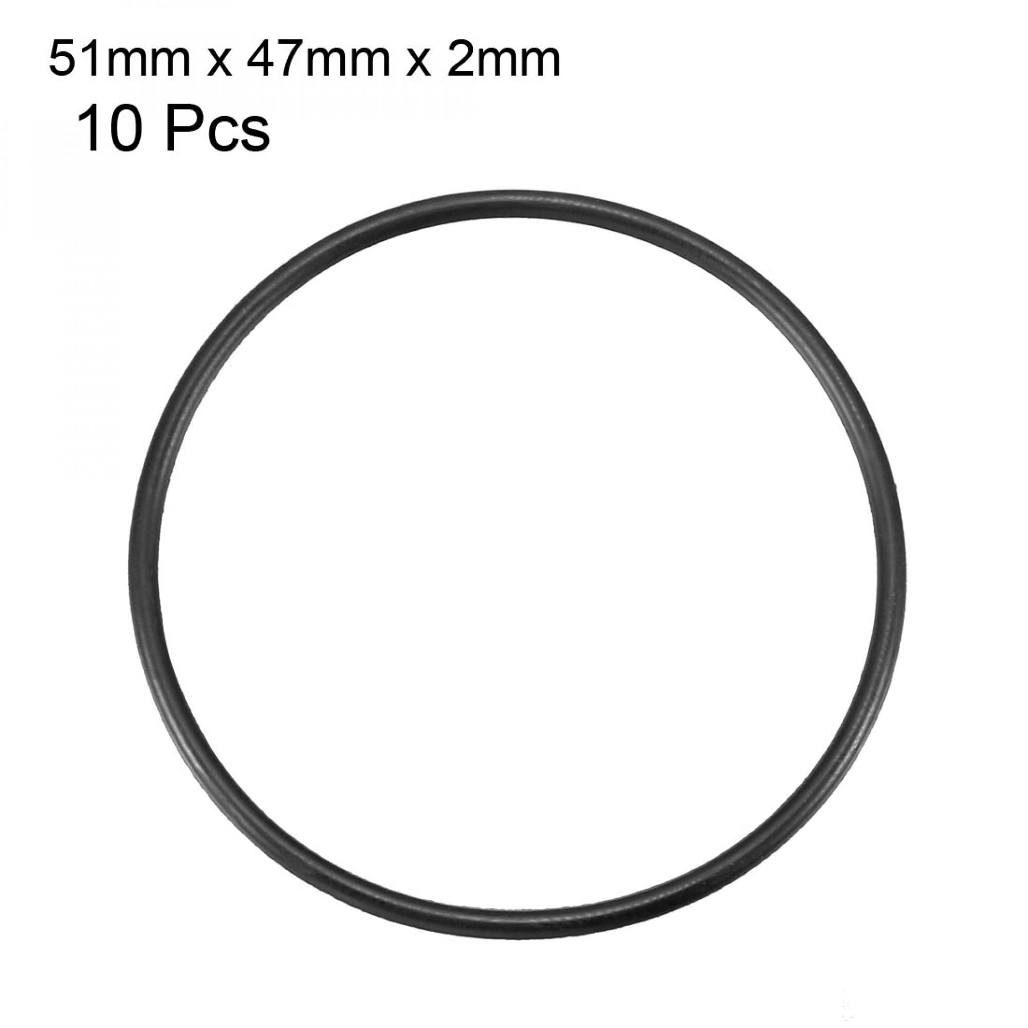 Sourcing Map 10 Stk. Nitril O-Ringe 52 Mm Außen-Ø 46 Mm Innen-Ø 3 Mm Breite – Metrische Dichtringe Für Motor, Pumpe & Co.