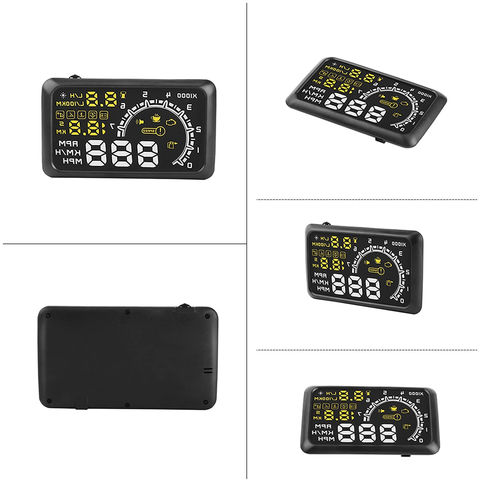 HUD OBDII Universal con Visualización de 5.5 '' El de Advertencia de la Sobrevelocidad para Coches y Camiones Electrónica Automotriz Pantalla del Vehículo