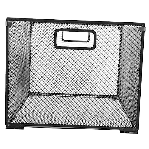 KICHOUSE Heavy Duty Iron File Box Storage Basket Hanging Storage Organizer Desktop Document Rack