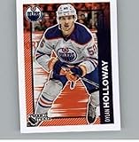 2023-24 Topps NHL Stickers #201 Dylan Holloway RC Rookie Edmonton Oilers Mini Thin NHL Sticker Card