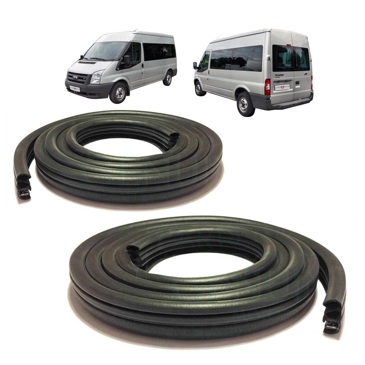 Front Door Inner Rubber Seals Fits Ford Transit MK7 2006-2013 (A Pair) 1555296