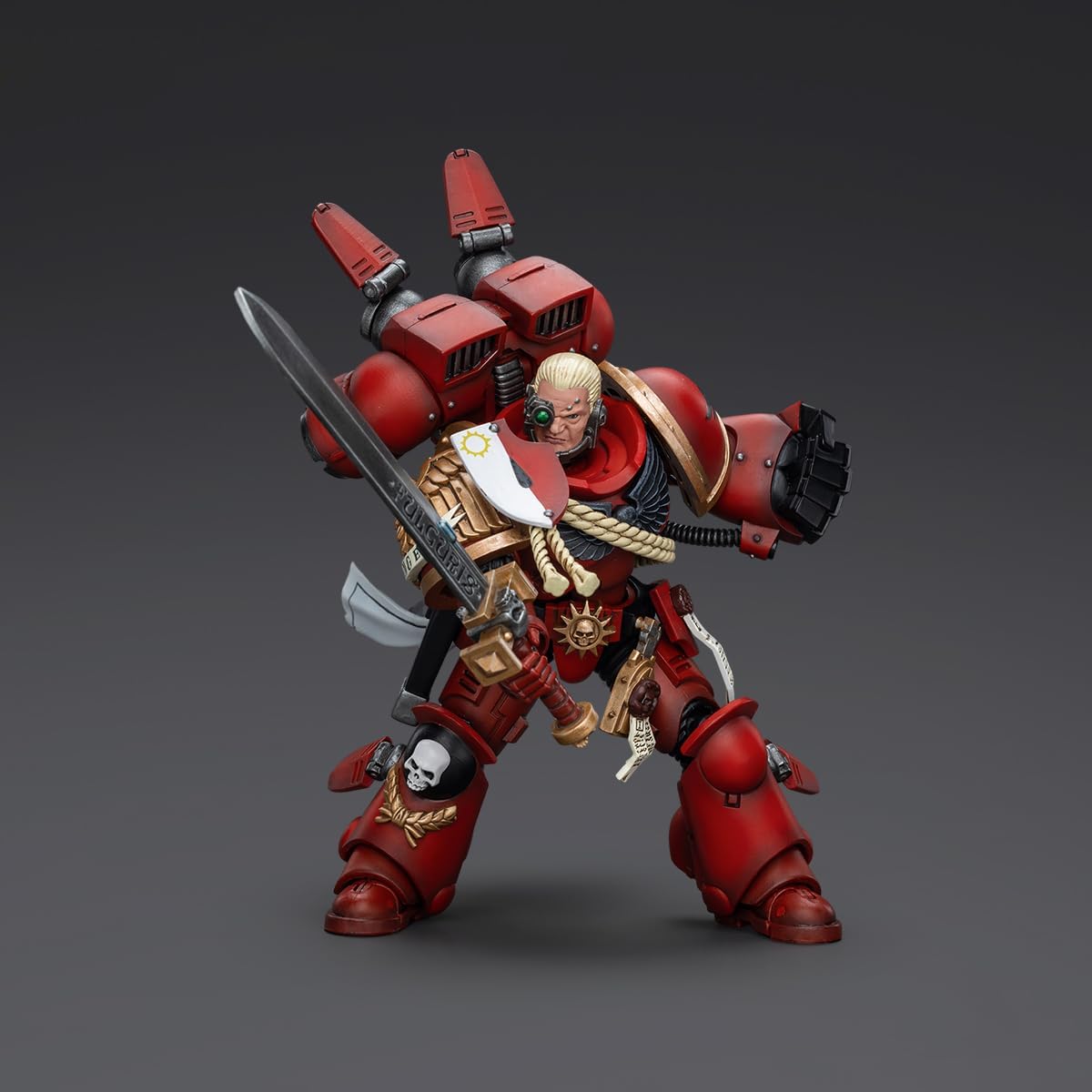 JOYTOY1/18 Action Figure Warhammer 40,000Blood Angels Captain with Jump Pack Collection Model Birthday Gift Pre-Order