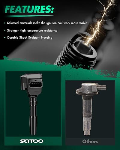 Miniatura 2 de SCITOO bobina de encendido 1 PC 2015-2018 RS7 4.0L2016-2016 S7 4.0L 2016-2017 S8 4.0L 2015-2015 S8 4.0L construido después de 33015 079905110N,