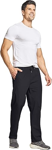 Miniatura 2 de Tansozer Men's Sweatpants Zipper Pockets Hiking Pants Lightweight Quick Dry for Athletic Jogging Workout Running Gym Travel