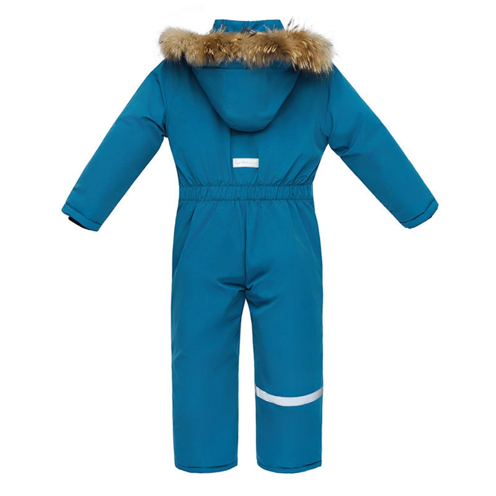 Traje de nieve para niños, traje de esquí de una pieza, chaqueta de esquí con capucha, impermeable, chaqueta de invierno, cálido traje de invierno, resistente al viento, mono de esquí para niños/niñas