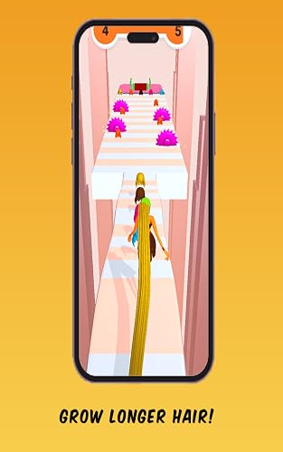 Long Hair Girl Running Challenge - Majestic Hair Games - DIY Color Hair Growing Games - Hair Race 3D - Hair Rush Adventure – vue 3