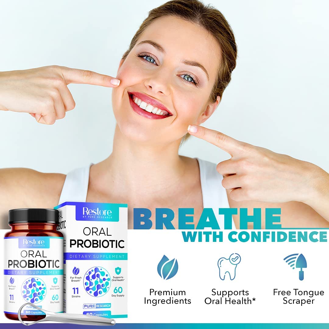 Dental Probiotic for Bad Breath Support, Oral Health Maintenance