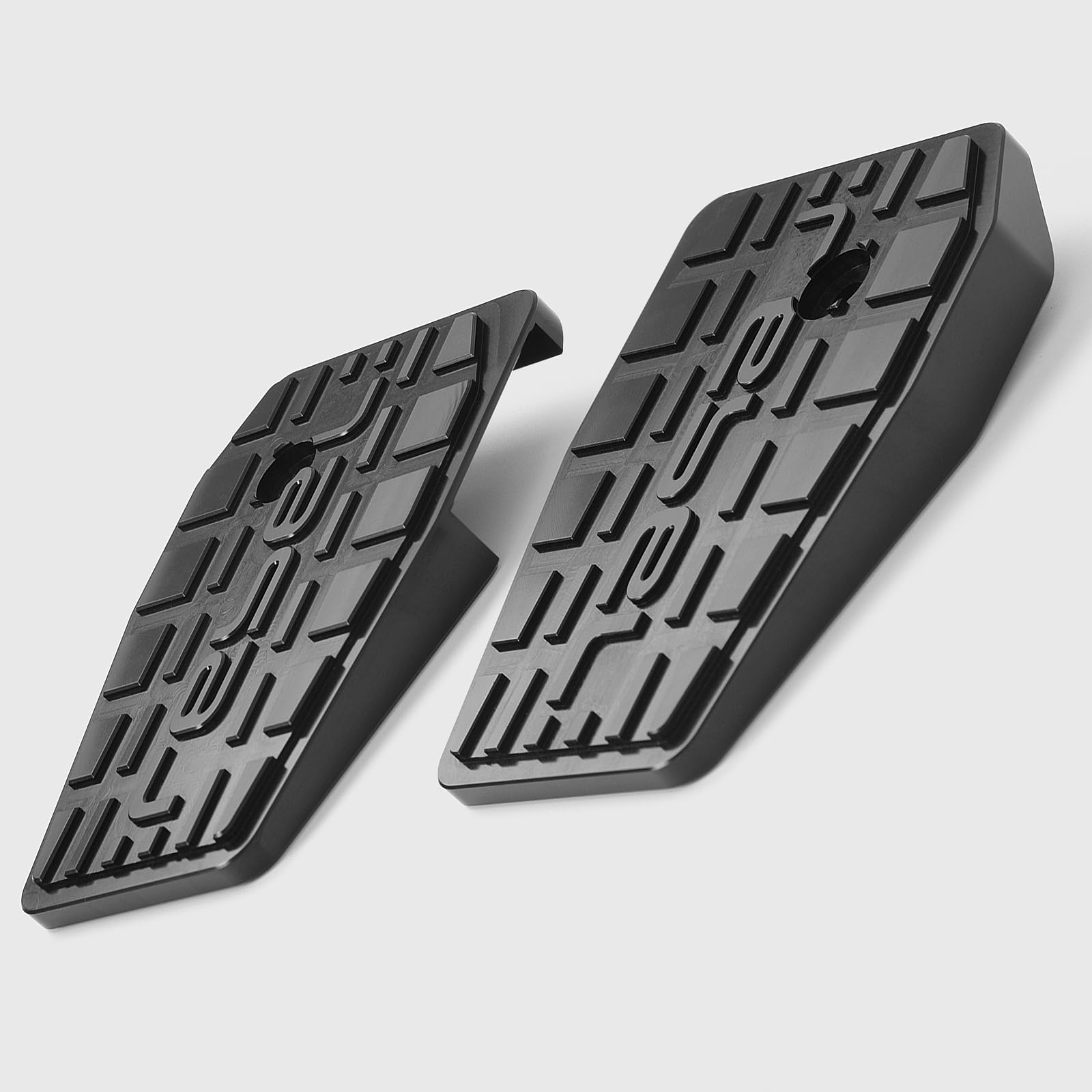 WOOGA Motorrad breite Fußrasten Pedale Rest Fußrasten Dielen Zubehör Für Ho&n&da Rebel 250 Rebel CMX 500 Rebel 300 CMX 250 CMX 500 CMX 300 2017-2025 (Schwarz)