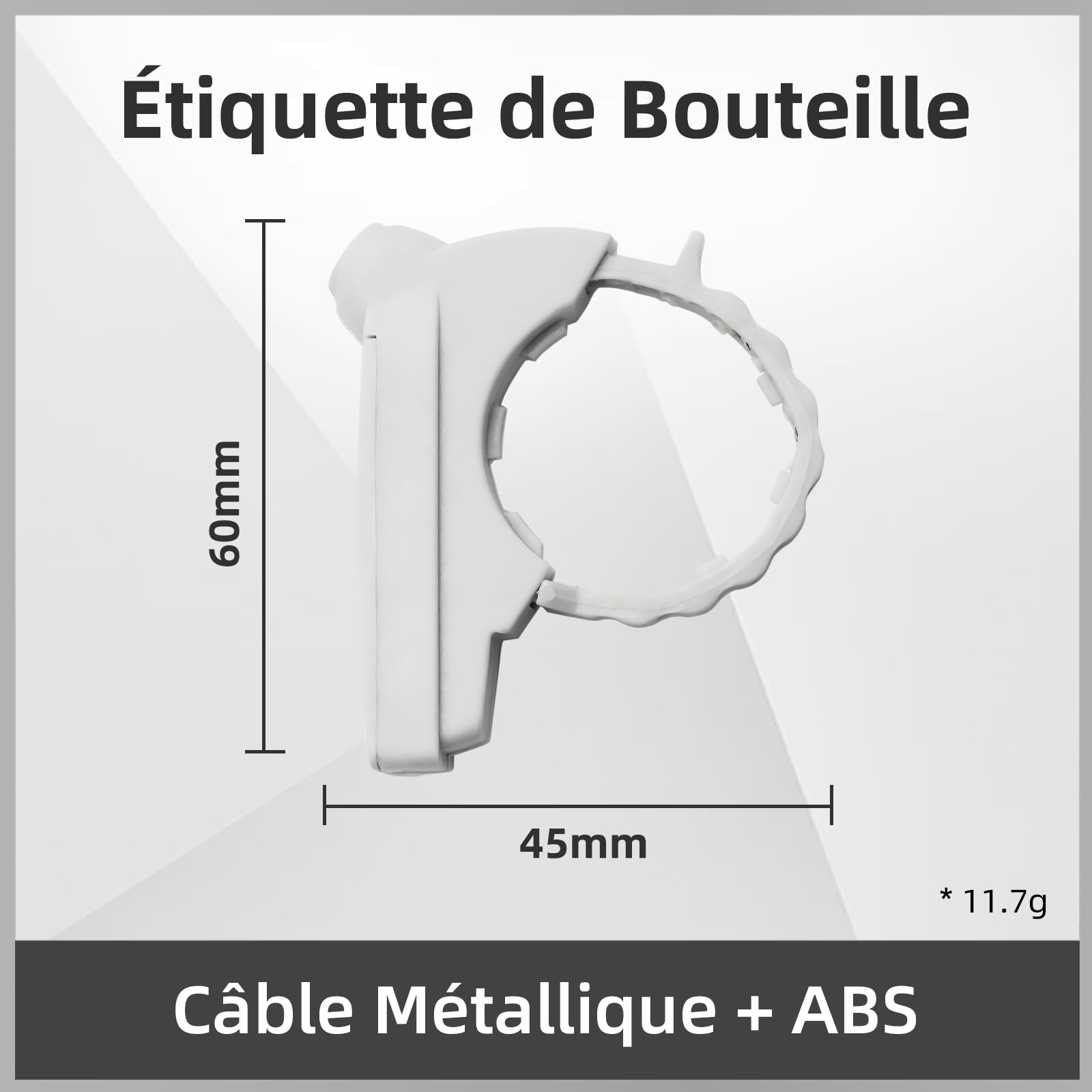 Étiquettes Antivol pour Bouchons de Bouteilles, 58 kHz AM Cadenas Antivol Réutilisable en Plastique pour Bouteilles de Vin Spiritueux Protection EAS pour Magasins (50 pièces)