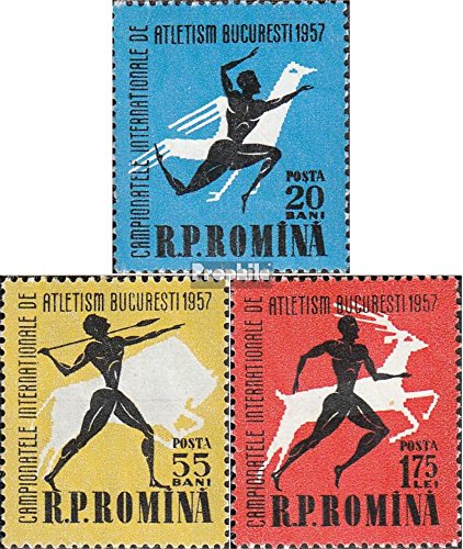 rumänien 1666-1668 (fullständigt utgåva) 1957 Friidrott-Mästerskap (Frimärken för samlare) Sport Annat