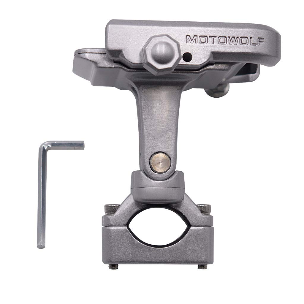 Supporto per telefono per bicicletta, manubrio regolabile per moto, per bici elettriche, mountain bike, scooter e moto da cross