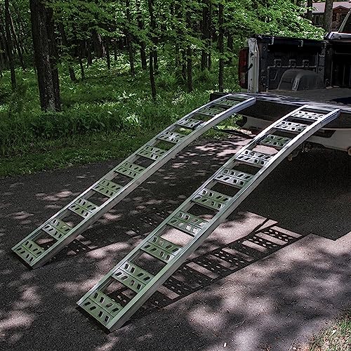 Yutrax® 90” Arched Ramps, High-Strength Extruded Aluminum, 1500 lb. Load Capacity, Arched Design, ATV/Golf Cart/Riding Lawn Mower Loading, Pair, YR500 by Yutrax - Image 3