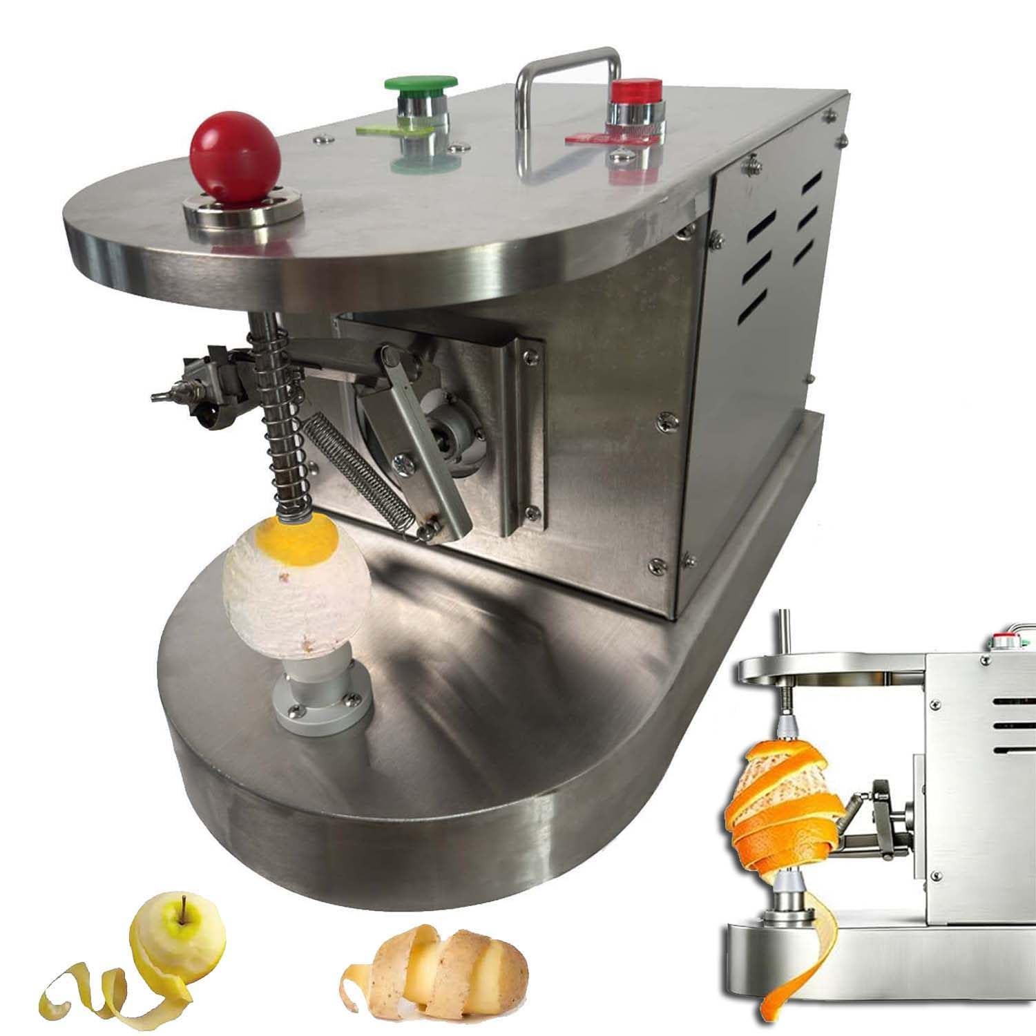 DPLWJPP Commercial Electric Automatic Multifunctional Lemon Orange Peeling Machine Electric Stainless Steel Fruit Vegetables Peeler Fruit Skin Remover Tool for Citrus Kiwi