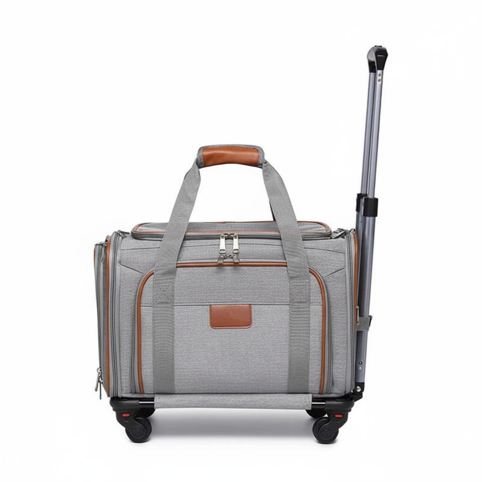 Valise extensible pour chat pliable ventilée predolo sac de transport à roulettes