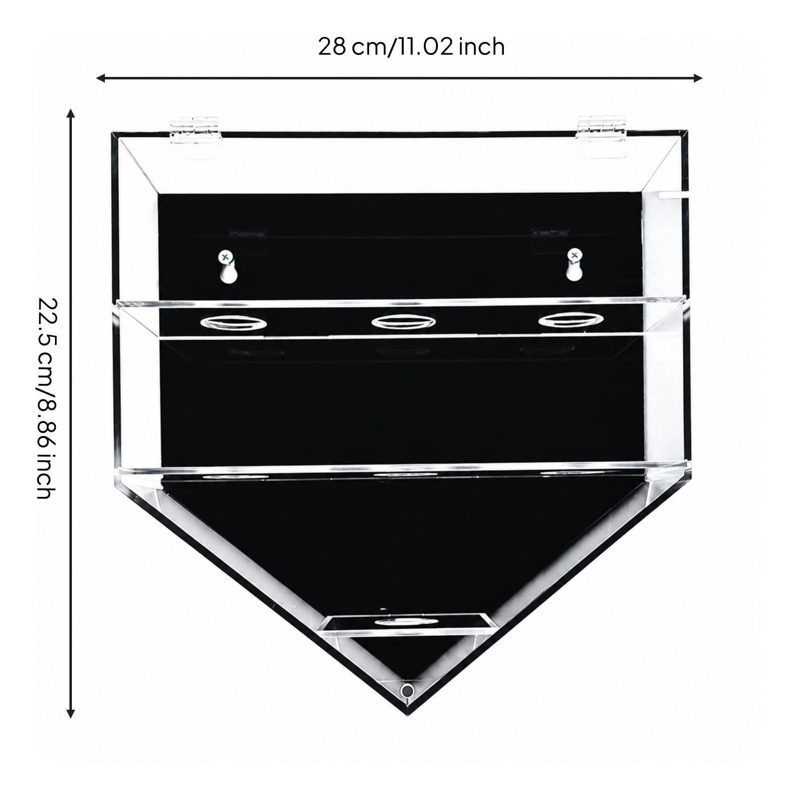 Palline da Baseball Sigillata Vetrina Antirollio Espositiva per Arredamento Casa, Palla 7