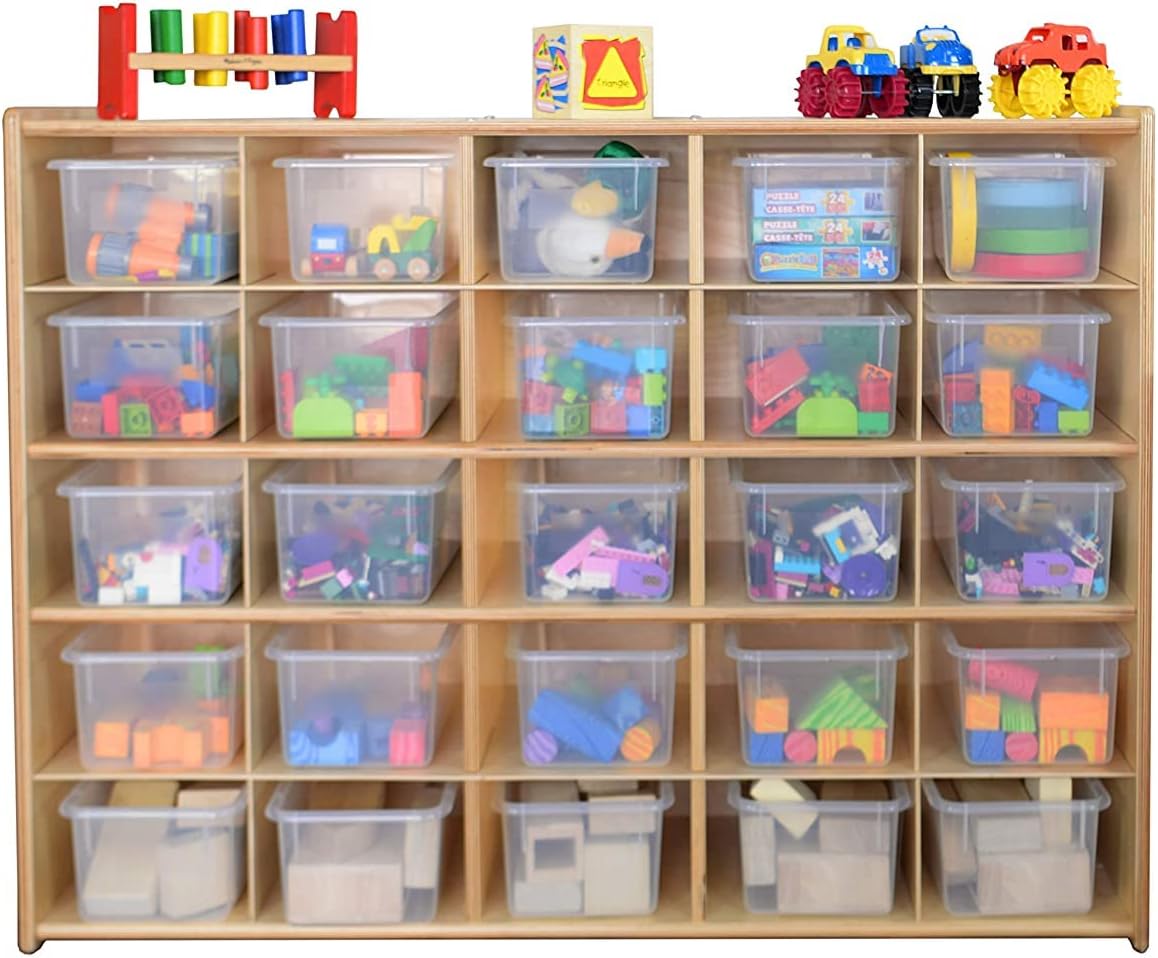 Contender 25 Cubbies Tray with Translucent Bins