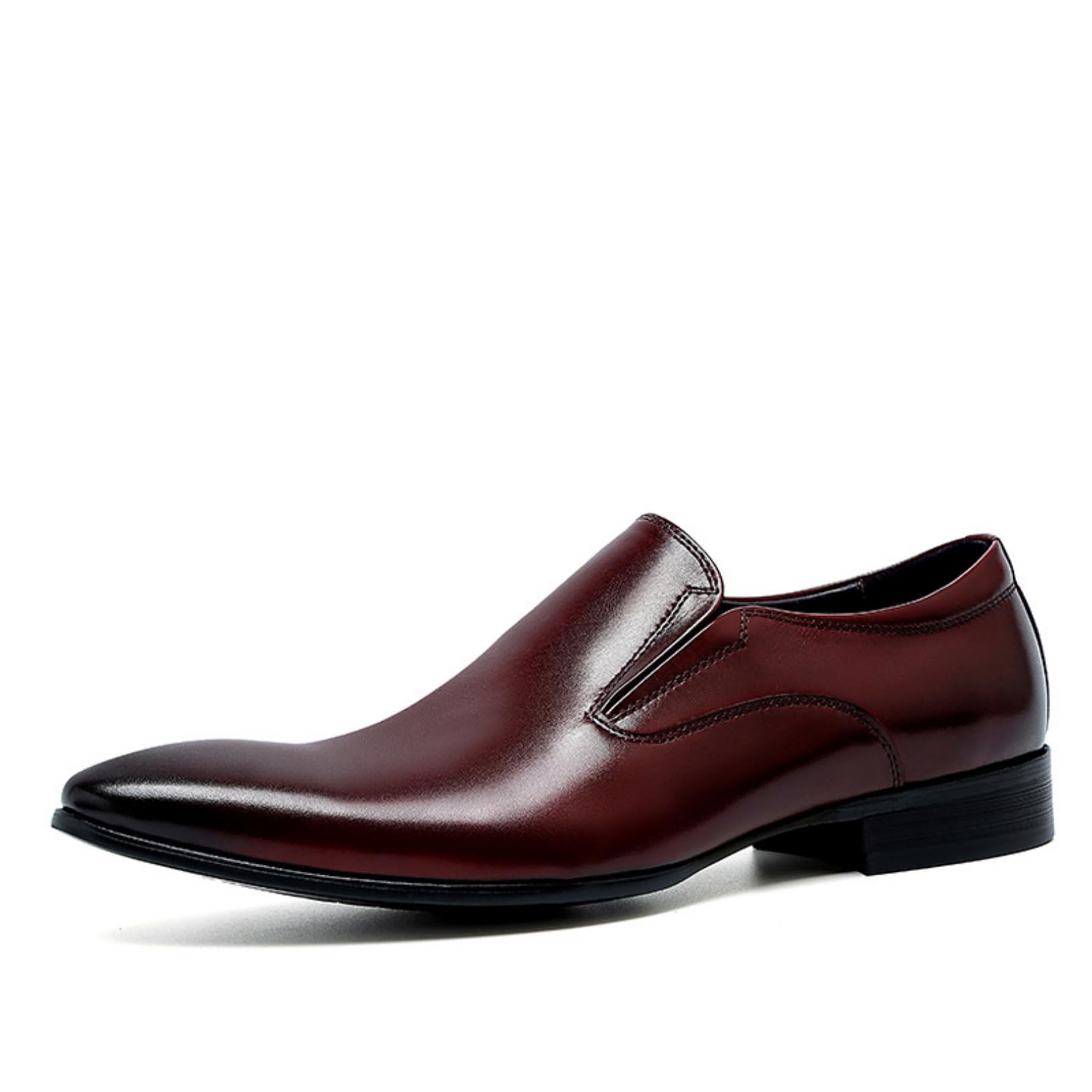 Genérico Mocasines Hombre Slip-On con Borlas Elegantes Traje Boda | Mocasines slip-on con borlas, silueta elegante y tacón de 3 cm para traje, oficina, boda y eventos formales