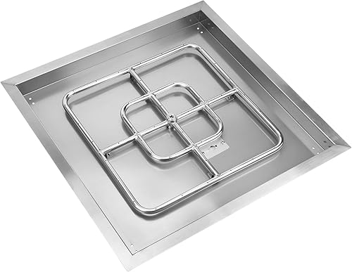 Miniatura 2 de Onlyfire - Ensamblaje de anillo y bandeja de quemador redondo de acero inoxidable, 24 - pulgadas, Entrega