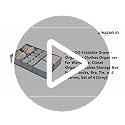 Image of FLYNGO Non-Woven Foldable Drawer Organizer Clothes Organiser For Wardrobe, Closet Cubes Storage Box Socks, Bra, Tie, And Scarves, Set Of 4 (Greyclothing)
