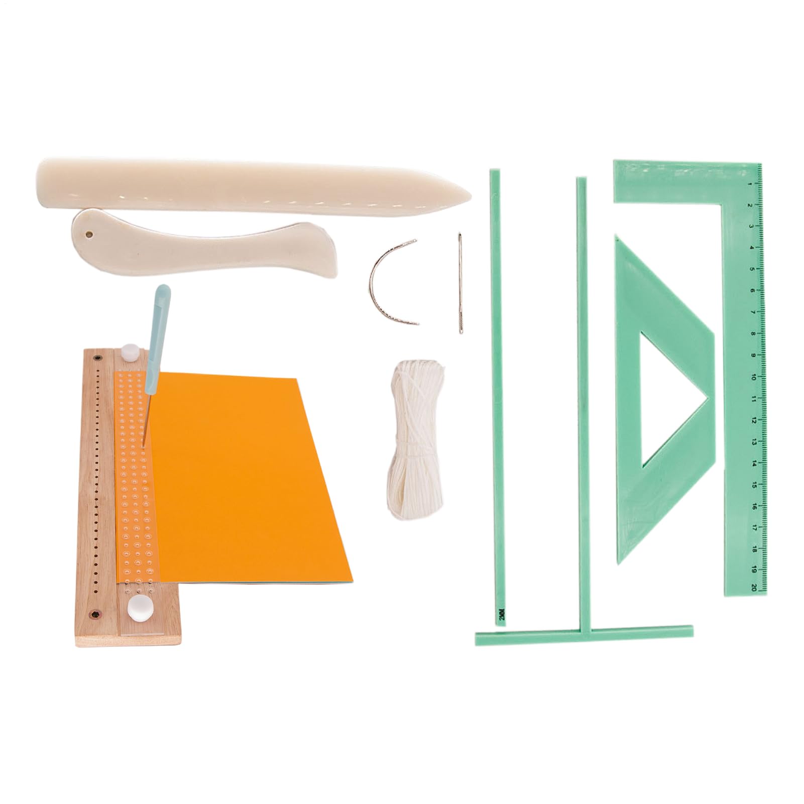 Kit de Encuadernación de Libros Set De Guía De Perforación En Madera Para