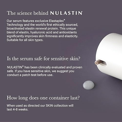 Miniatura 5 de NULASTIN SKIN - Suero facial hidratante intensivo con Elastaplex y ácido hialurónico para piel envejecida, vegano y libre de crueldad (0.5 onzas)