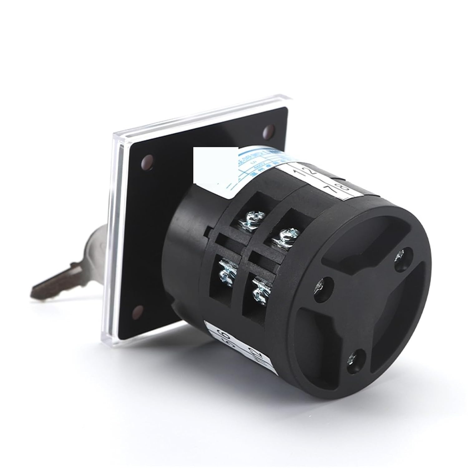 LW6Y-2/C121 5A 4 Position 1-2-3-4 12 Terminal Screws Electrical Universal Rotary Changeover Key Switch 1Pcs