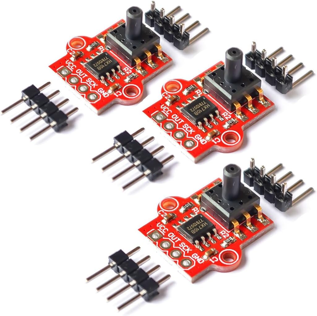 3pcs Digital Barometric Pressure Sensor Module Air Pressure Module Liquid Water Level Controller Board 0-40KPa 3.3V-5V