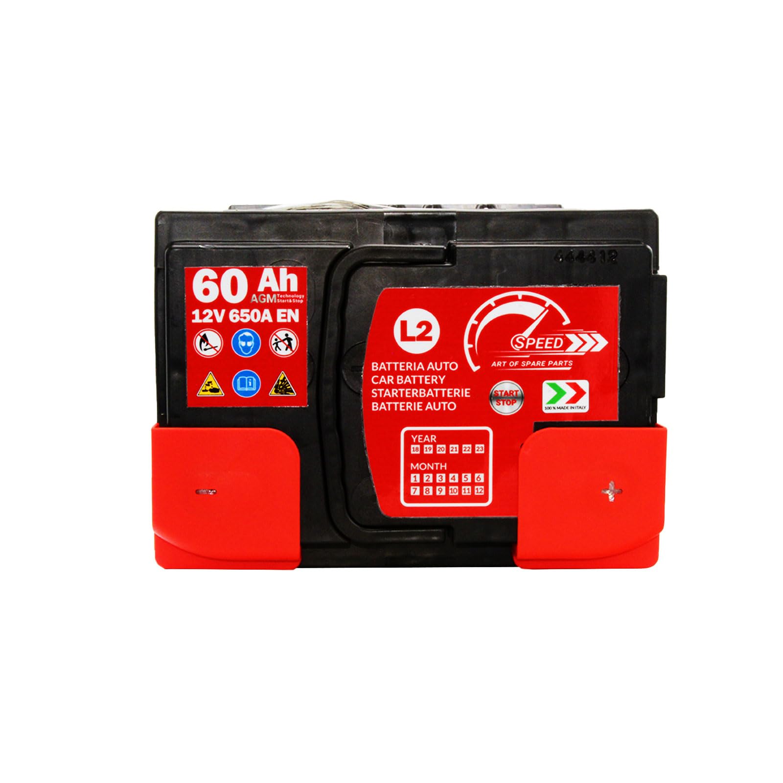 Batteria Auto Speed L2 60Ah AGM 650A 12v START&STOP